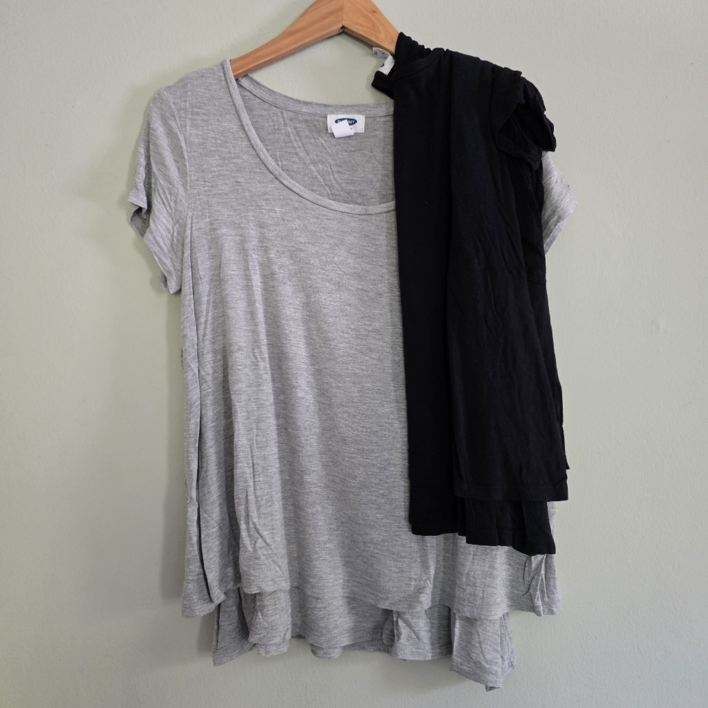 Old Navy Maternity Nursing Tee Bundle, Medium